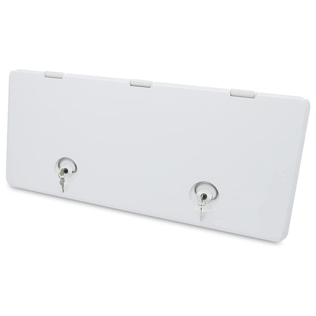 T-H Marine Not Qualified for Free Shipping T-H Marine 13" x 30" Locking Hatch Polar White #HATL-1330-2-DP