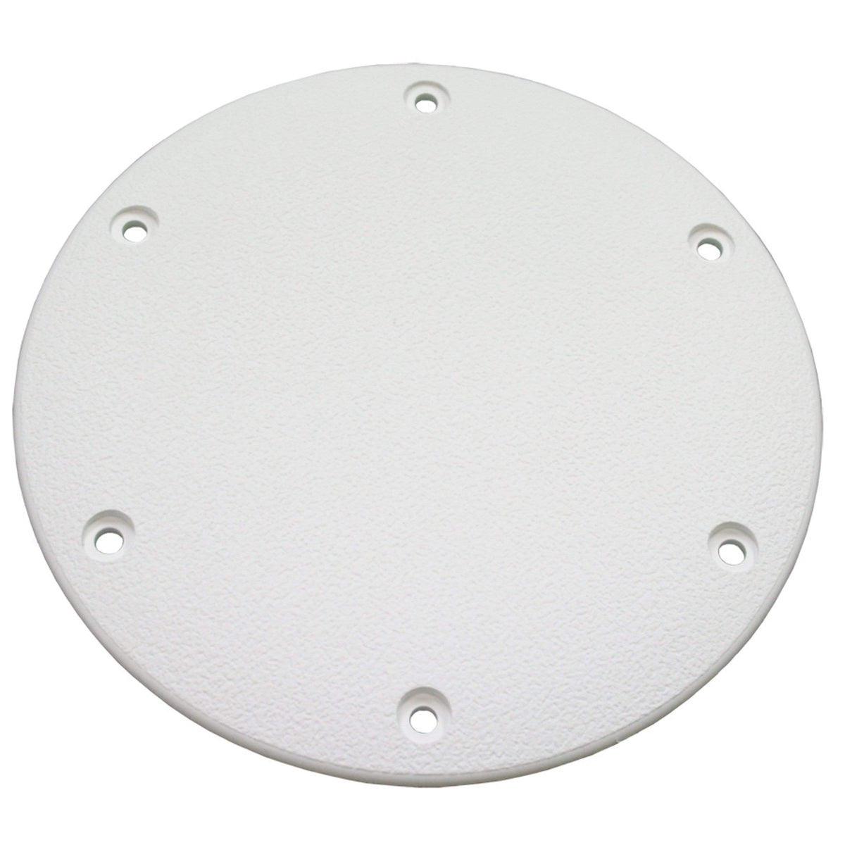 T-H Marine Designer Screw Down Deck Plate 8" White #DSSDP-2-2-DP