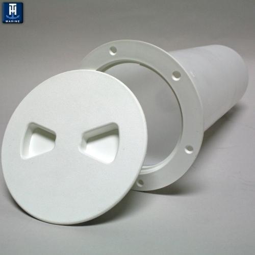 T-H Marine Qualifies for Free Shipping T-H Marine Versatube Vinyl Storage Tube 8" 4" Deck Plate #VT-8-2-DP
