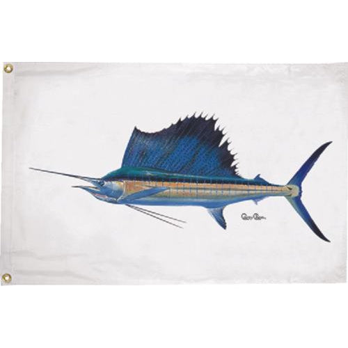 Taylor Made Qualifies for Free Shipping Taylor Made Carey Chen Sailfish Flag 24" x 36" #1949