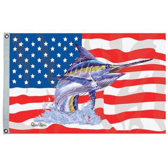 Taylor Made Not Qualified for Free Shipping Taylor Made Carey Us/Blue Marlin Flag 36" x 60" #1955