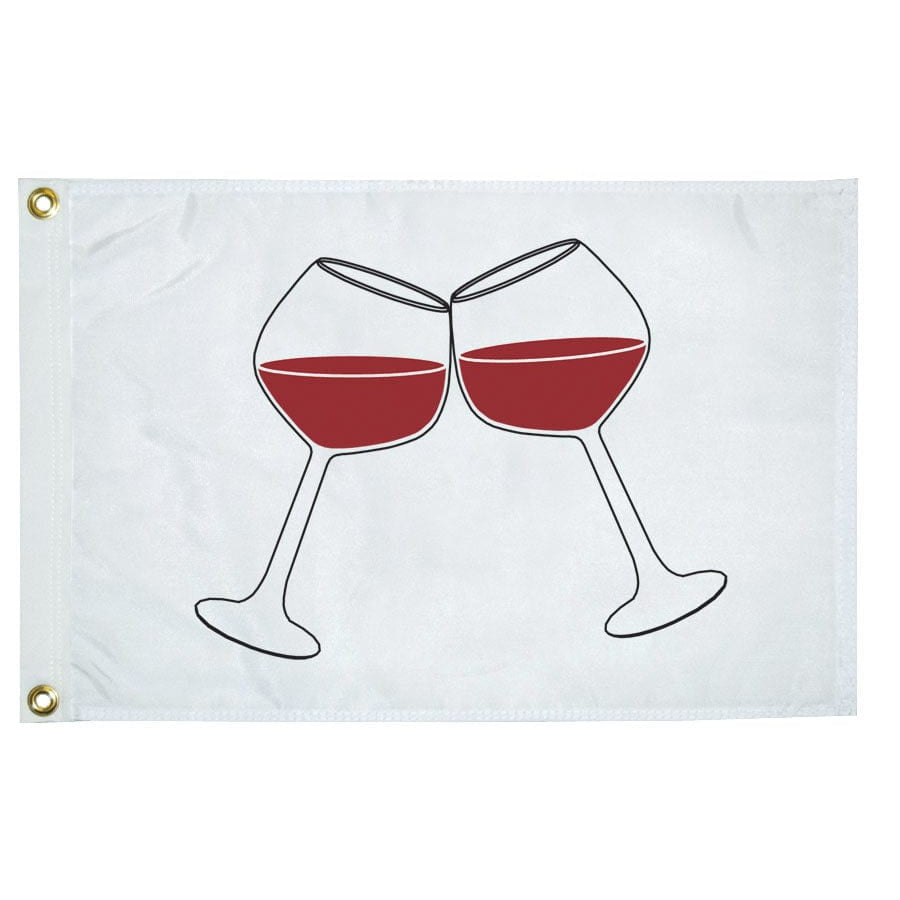 Taylor Made Not Qualified for Free Shipping Taylor Made Wine Glasses Flag 12" x 18" #5118