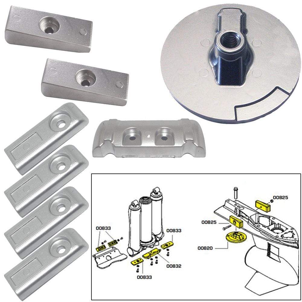 Tecnoseal Qualifies for Free Shipping Tecnoseal Anode Kit Verado 6 with Hardware Zinc Polybag #20816