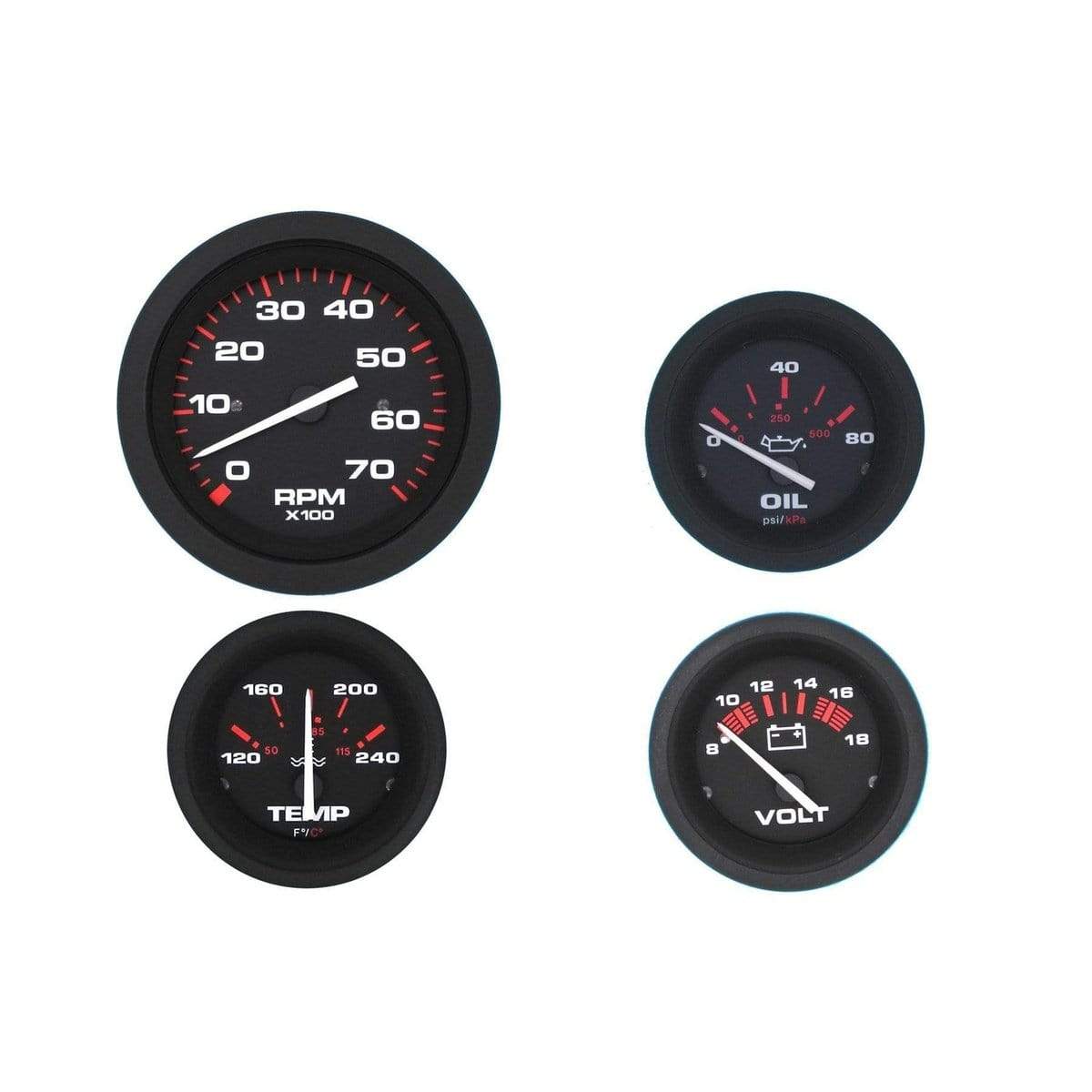 Teleflex Not Qualified for Free Shipping Teleflex 2nd Engine Inboard Gauge Set Amega #69722P