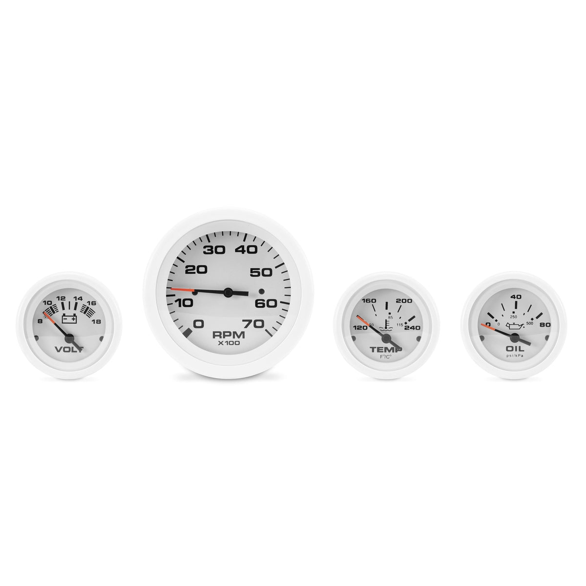 Teleflex Not Qualified for Free Shipping Teleflex 2nd Engine Inboard Gauge Set Arctic #69724P