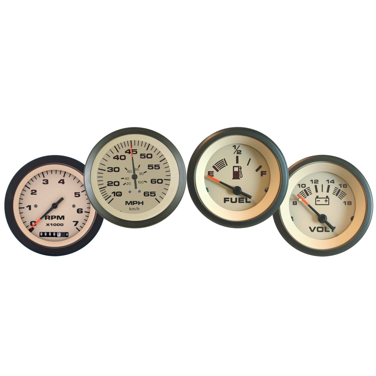 Teleflex Not Qualified for Free Shipping Teleflex 4 Gauge Set Sahara Tach/Hourmeter #69703P