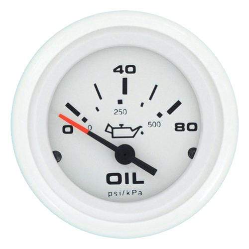 Teleflex Qualifies for Free Shipping Teleflex Arctic Series Oil Pressure Gauge 0-80 PSI Sender Req #68367P