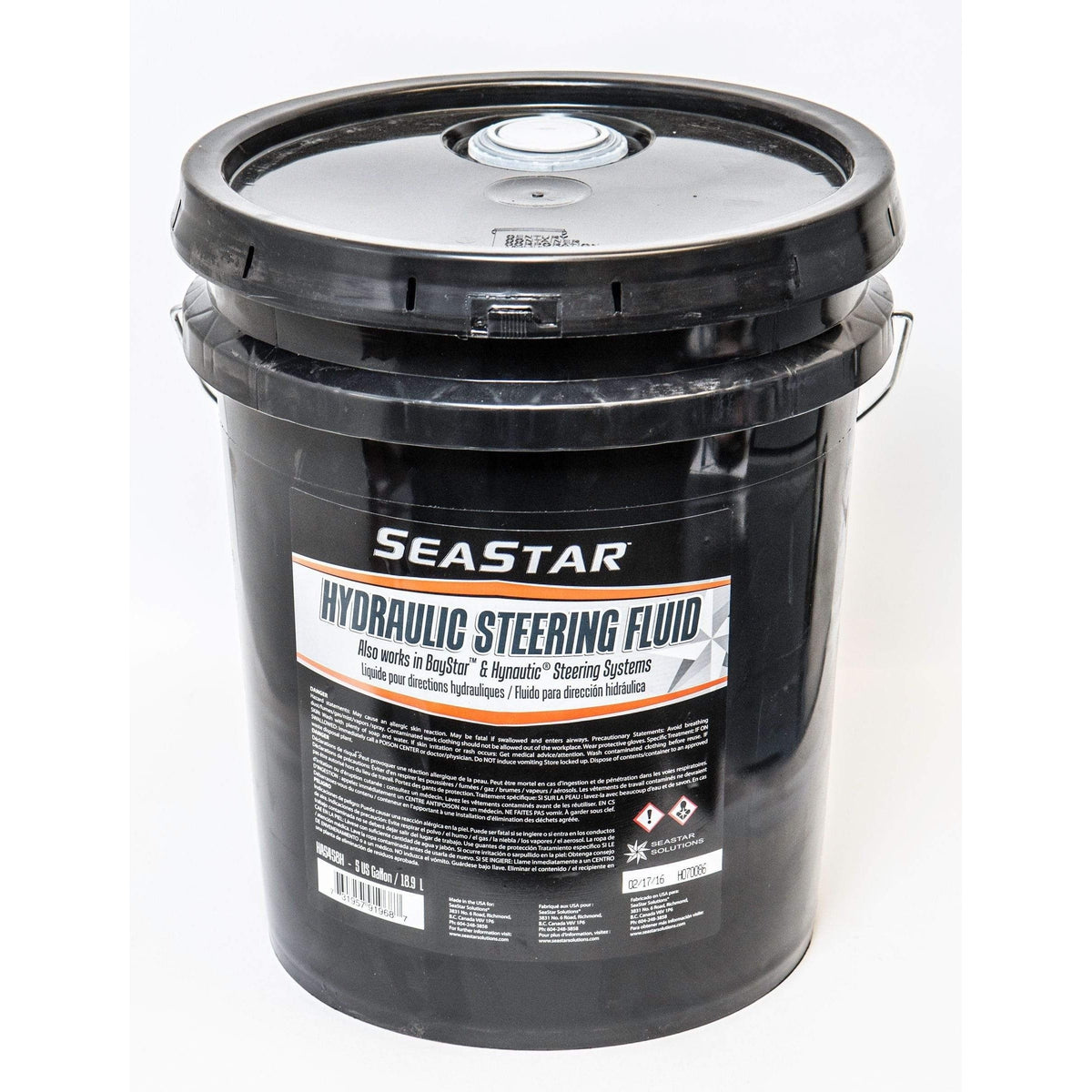 Teleflex Oversized - Not Qualified for Free Shipping Teleflex Fluid-Hydraulic Steer 5-Gallon #HA5458H