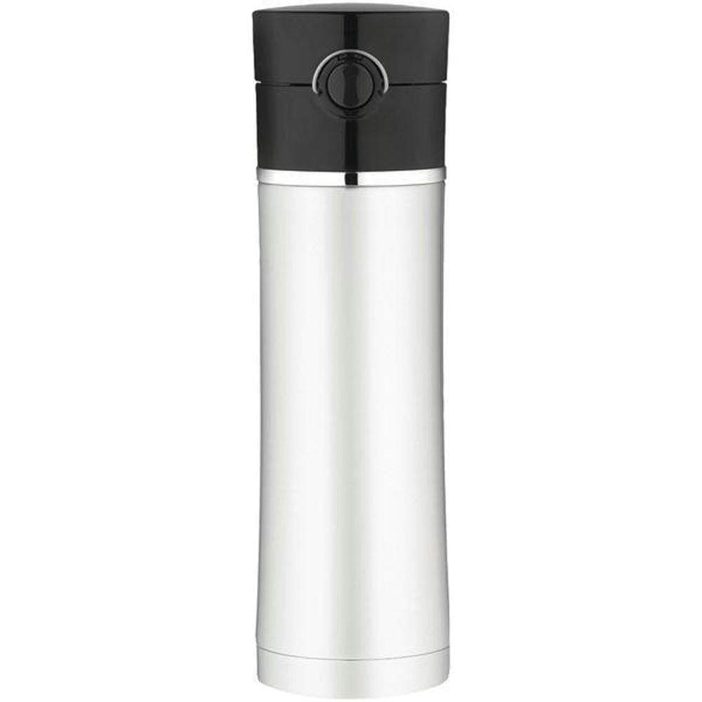 Thermos Sipp Vacuum Insulated Drink Bottle 16 oz SS/Black #NS402BK4