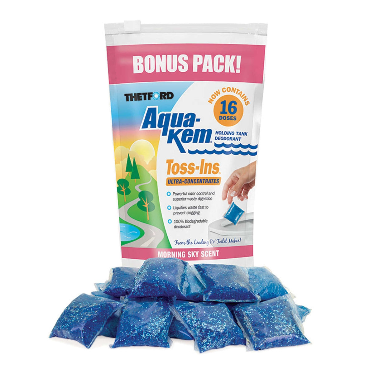 Thetford Aqua Kem Toss-Ins 16-pk Sky Scent #96570