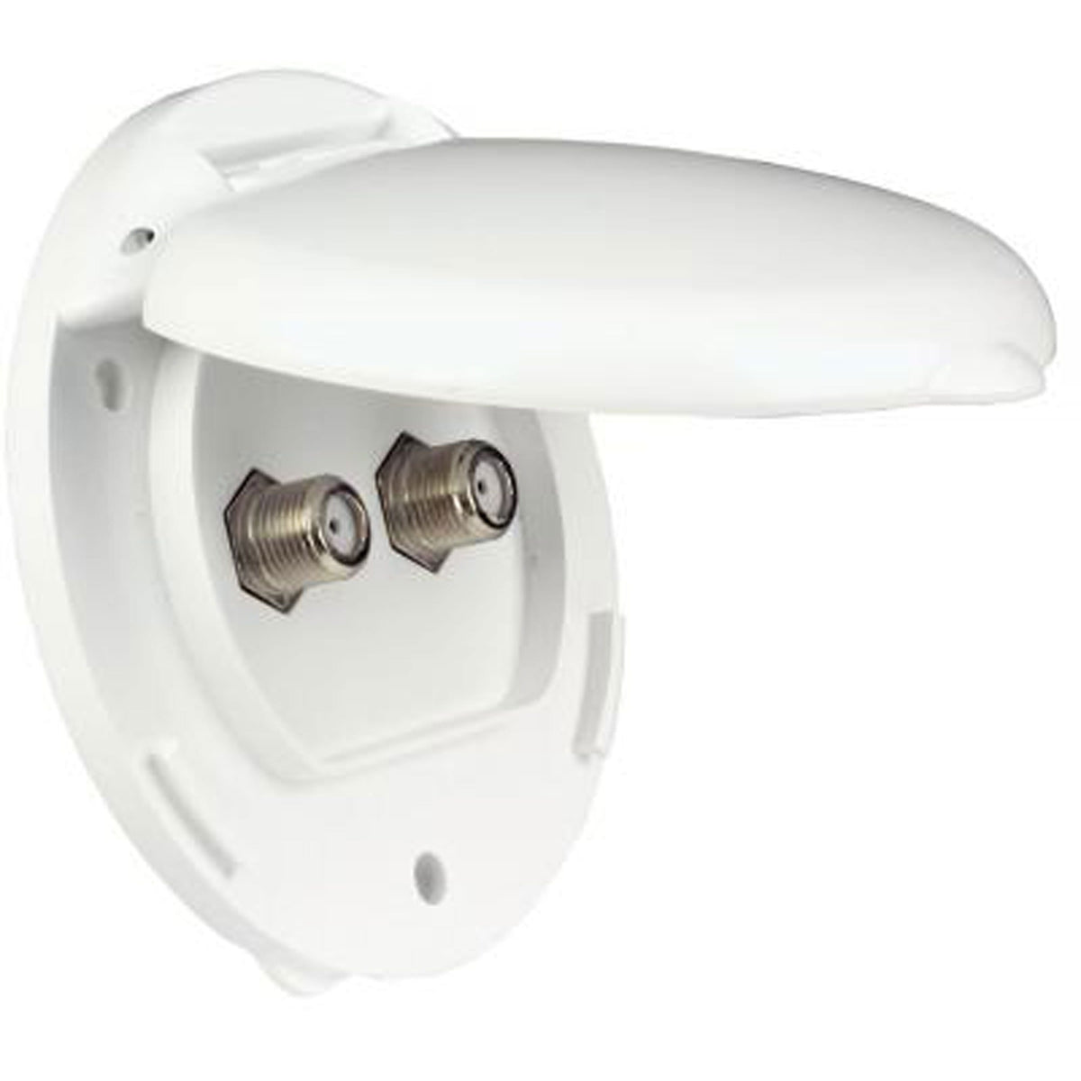 Thetford Qualifies for Free Shipping Thetford Compact Dual Cable TV Plate #94324