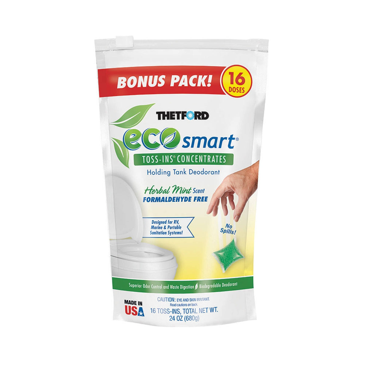 Thetford EcoSmart Holding Tank Deo 16 Ct Toss-Ins #96569