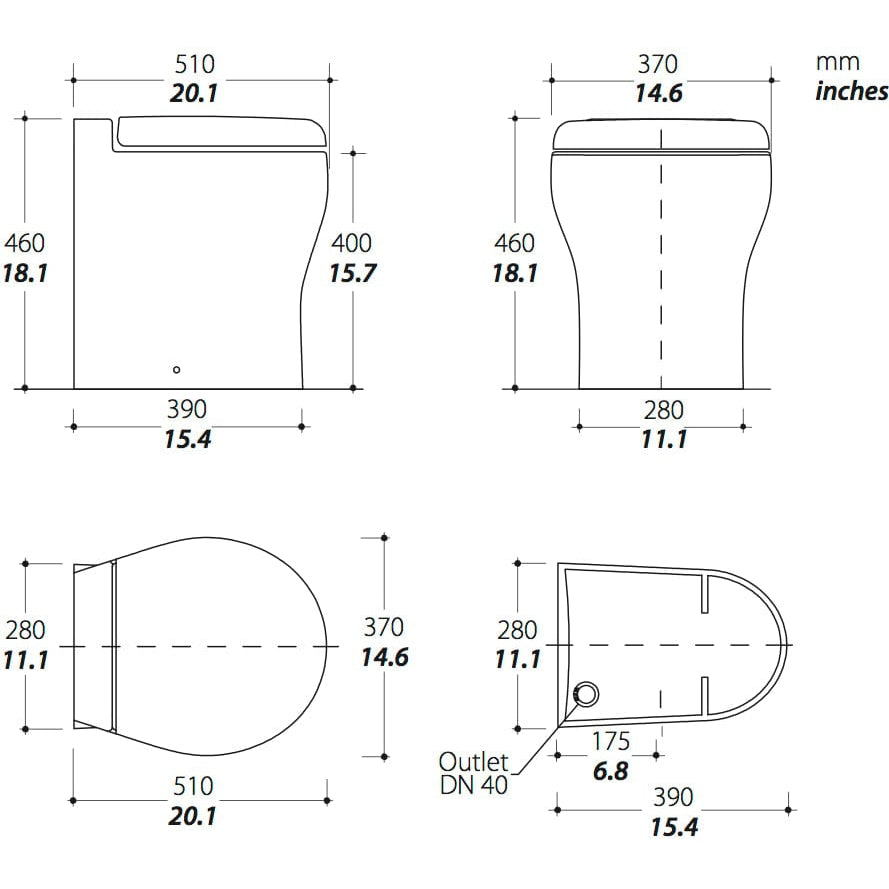Thetford Not Qualified for Free Shipping Thetford Tecma Silence Plus 2G White High Poly #98347