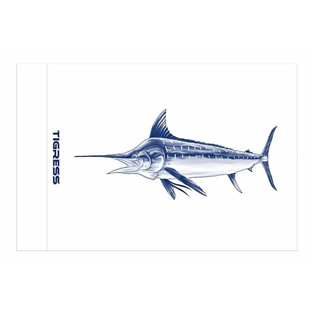 Tigress White Marlin Release Flag 12" x 18" #88421
