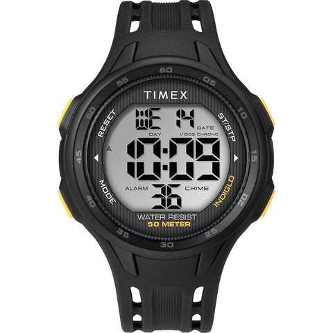 Timex Qualifies for Free Shipping Timex DGTL 45mm Mens Watch Black Case/Strap and Yellow #TW5M41400