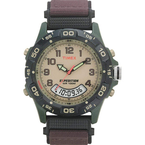 Timex Qualifies for Free Shipping Timex Expedition Resin Combo Classic Analog Green/Black/Brown #T45181
