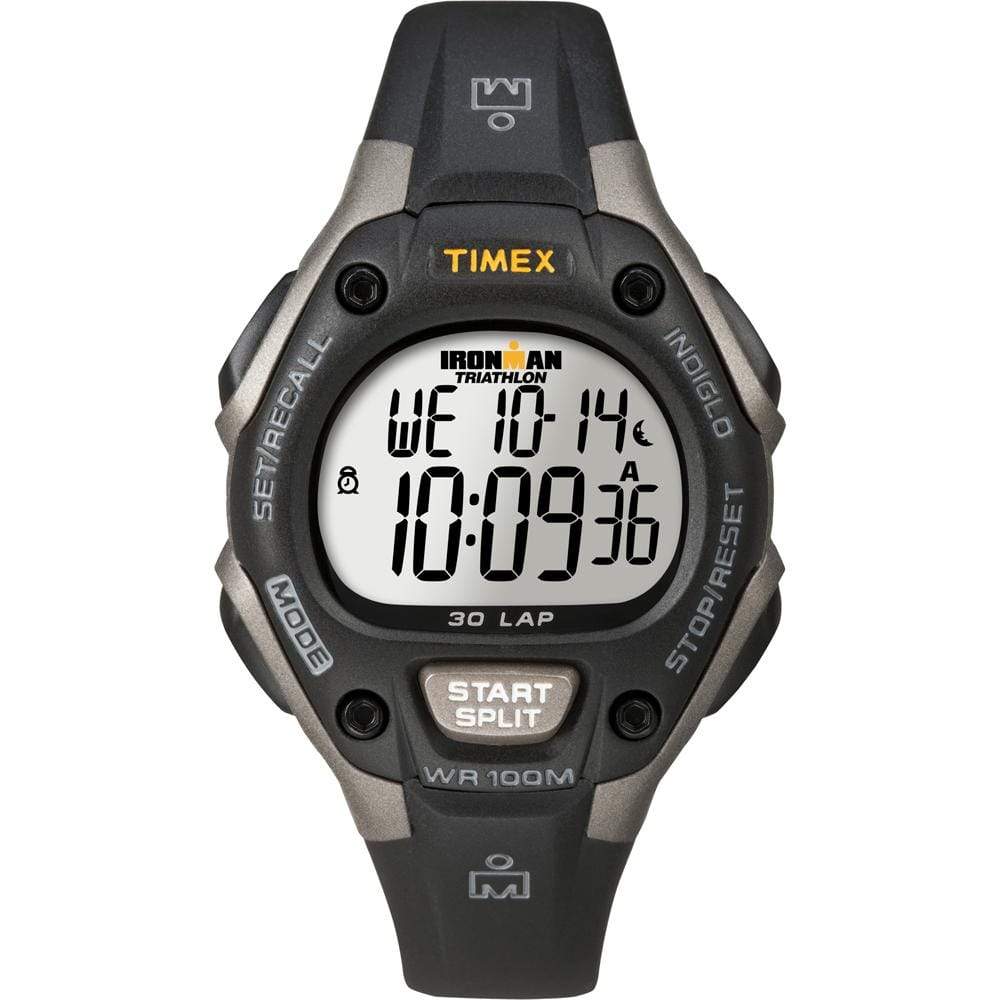 Timex Qualifies for Free Shipping Timex Ironman Triathlon 30-Lap Mid Size Grey/Black #T5E961