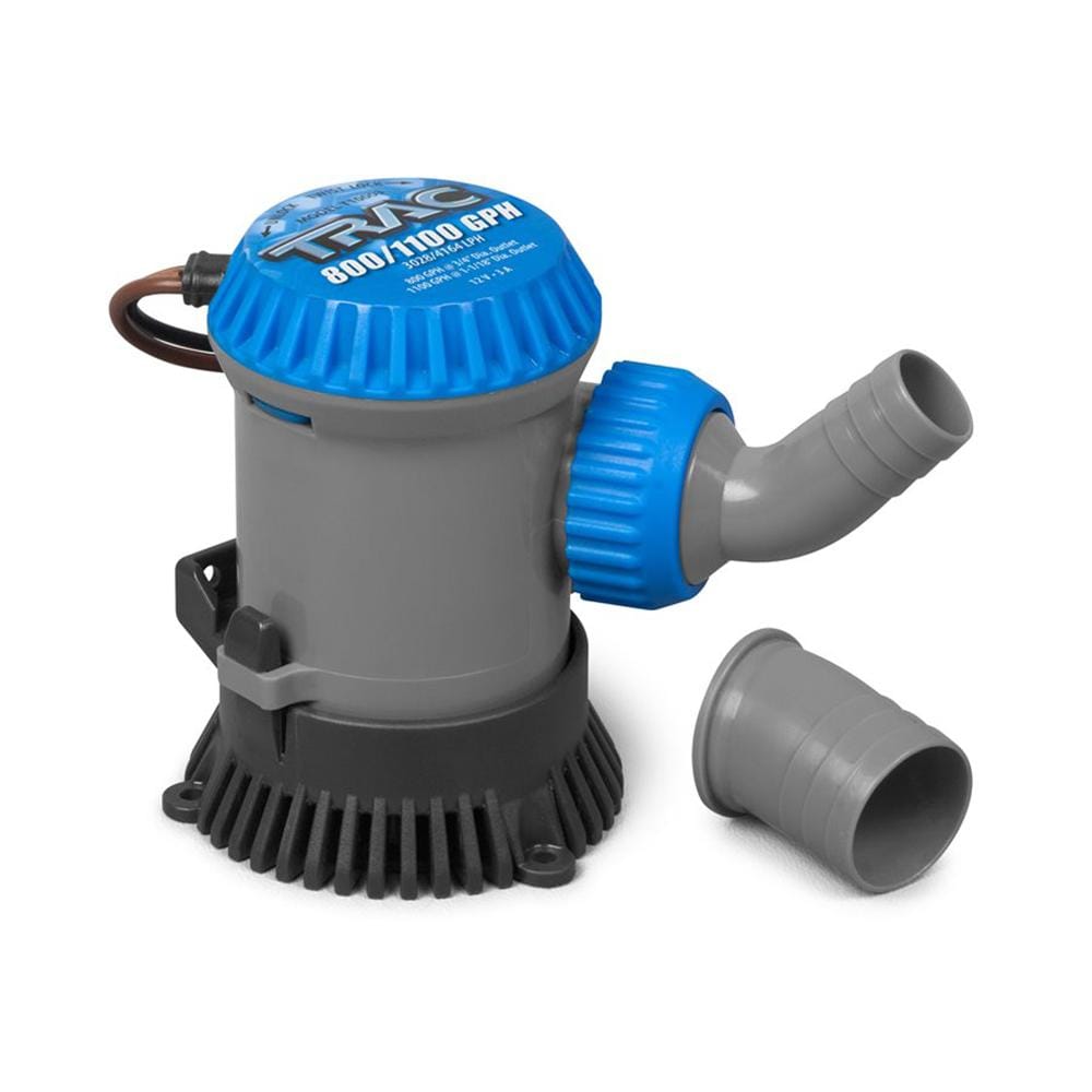 TRAC Outdoors Qualifies for Free Shipping Trac Bilge Pump 800/1000 GPH 3/4" and 1-1/8" Outlets #69301