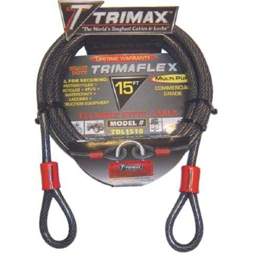Trimax Locks Qualifies for Free Shipping Trimax Locks 8' Dual Loop Multi-Use Cable #TDL815