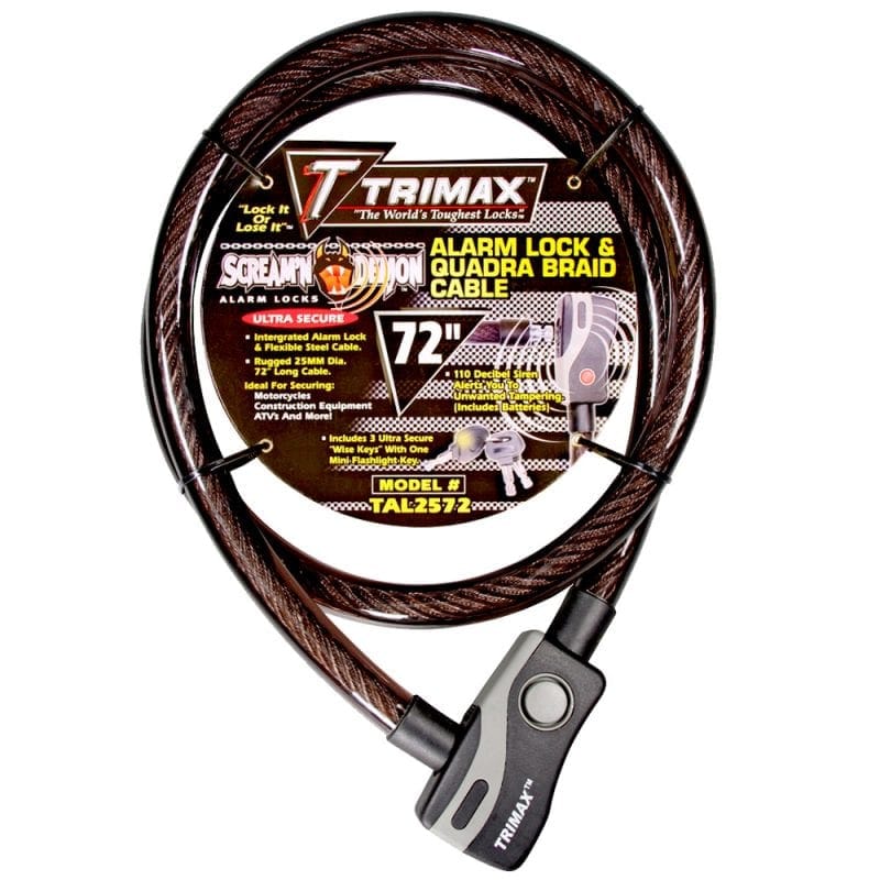 Trimax Locks Qualifies for Free Shipping Trimax Locks Cable 25mm x 72" Length #TAL2572