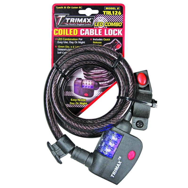 Trimax Locks Qualifies for Free Shipping Trimax Locks LED Combination Lock 72" x 12mm #TRL126