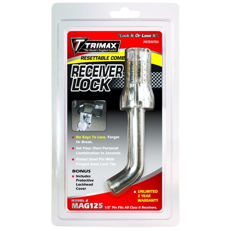 Trimax Locks Qualifies for Free Shipping Trimax Locks Resettable Comb 1/2" Receiver Lock #MAG125