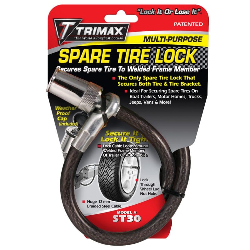 Trimax Locks Qualifies for Free Shipping Trimax Locks Spare Tire Cable Lock #ST30