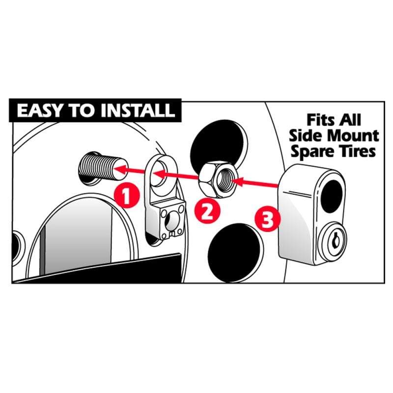Trimax Locks Qualifies for Free Shipping Trimax Locks Spare Tire Nut Lock #TNL740