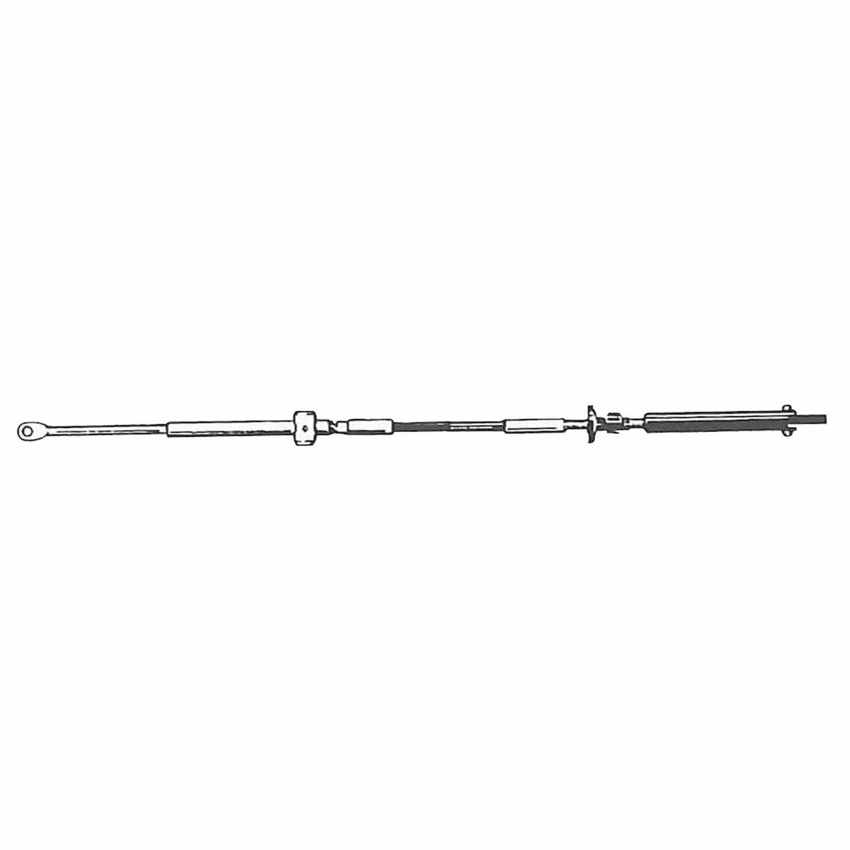 Uflex USA Qualifies for Free Shipping Uflex 12' C14 Engine Control Cable-OMC-Johnson-Evinrude #C14X12