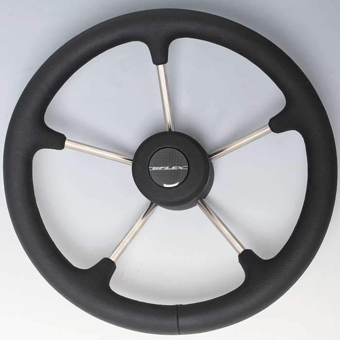Uflex USA Not Qualified for Free Shipping Uflex 13.8" Diameter 5-Spoke Black Polished #V70B