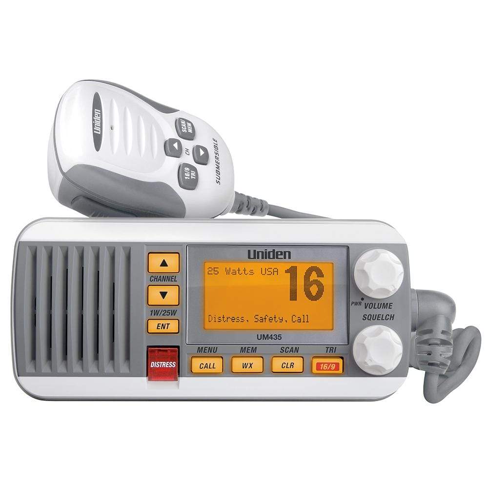 Uniden Qualifies for Free Shipping Uniden Fived Mount VHF Radio White #UM435