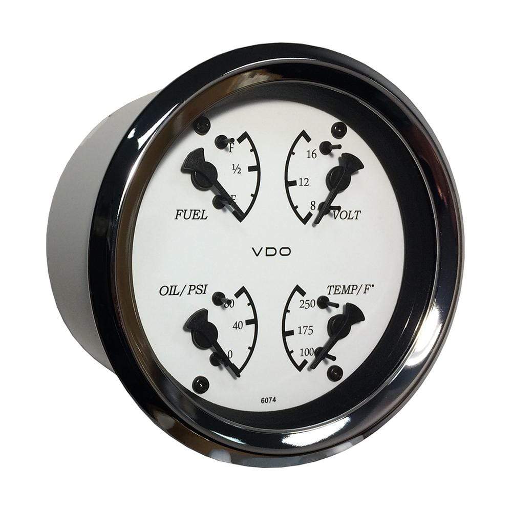 VDO Qualifies for Free Shipping VDO Allentare 4-in-1 Gauge 85mm White Dial Black Pointer #110-15800