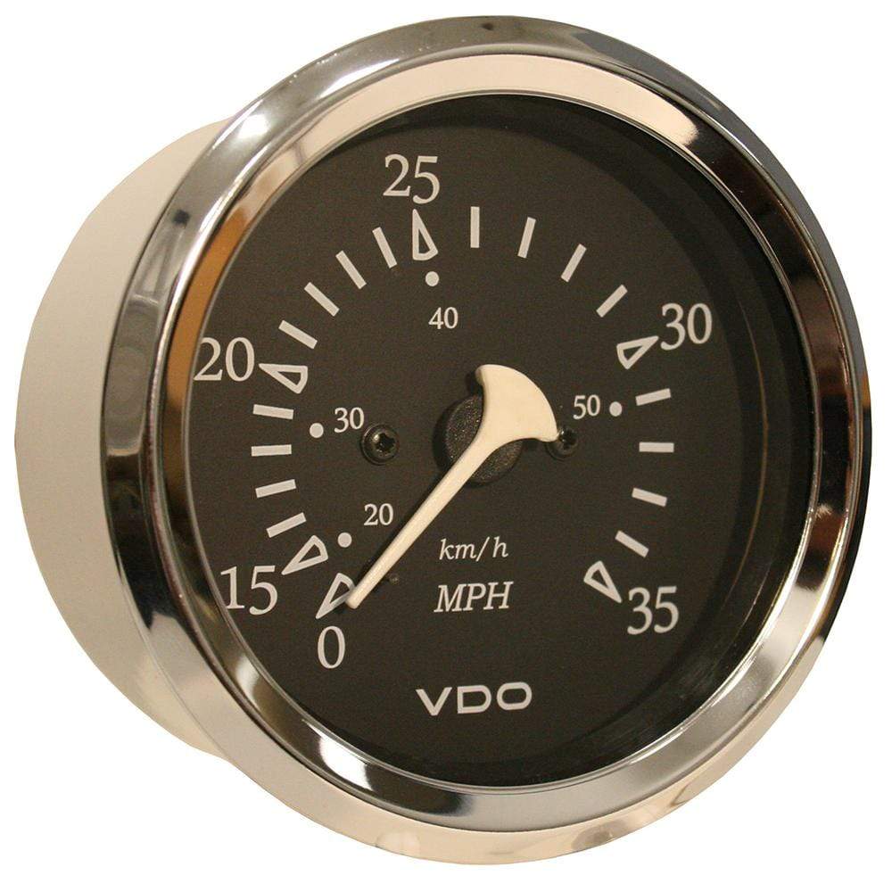 VDO Qualifies for Free Shipping VDO Allentare Black 35 MPH 3-3/8" 85mm Pitot Speedometer #260-11268