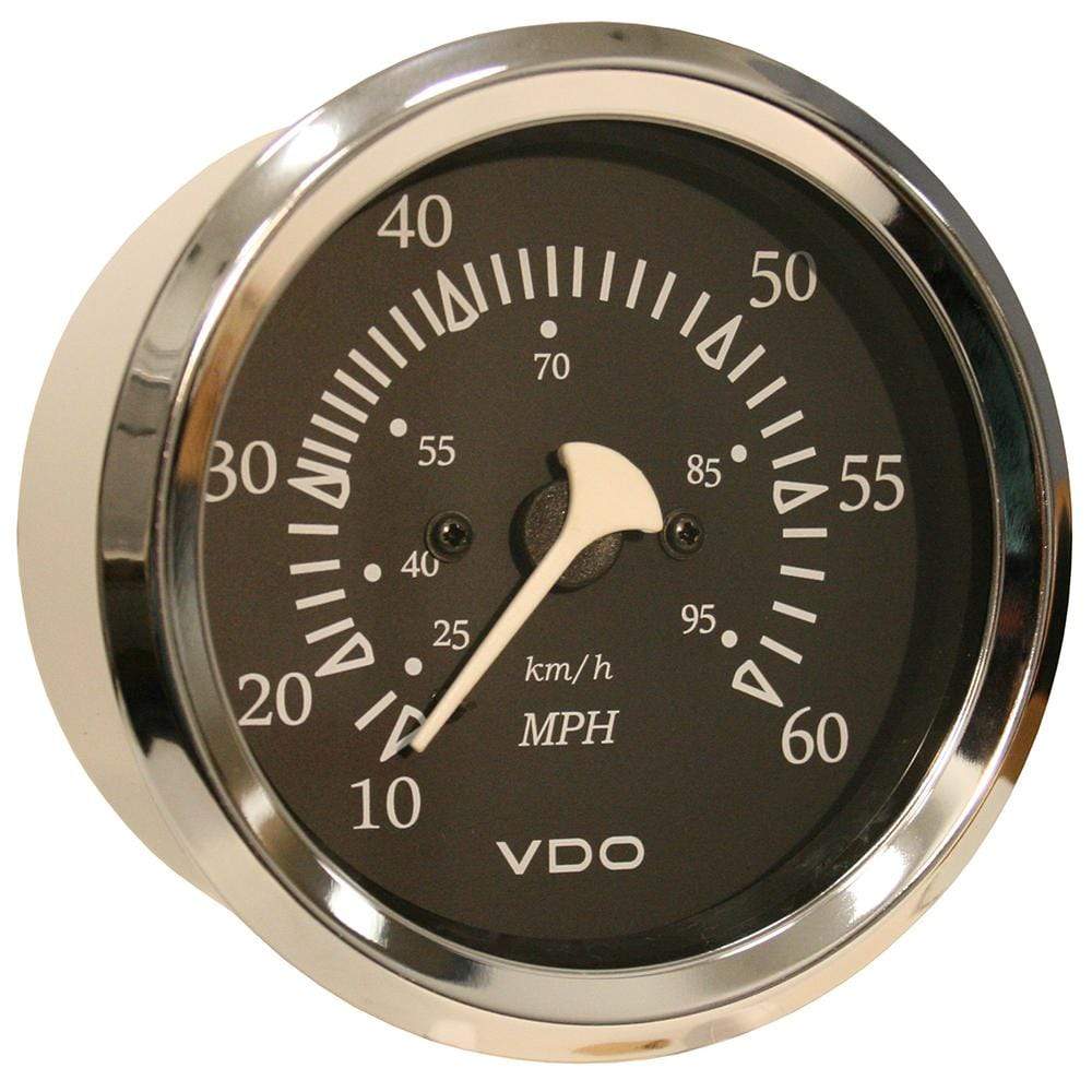 VDO Qualifies for Free Shipping VDO Allentare Black 60 MPH 3-3/8" 85mm Pitot Speedometer #260-11267