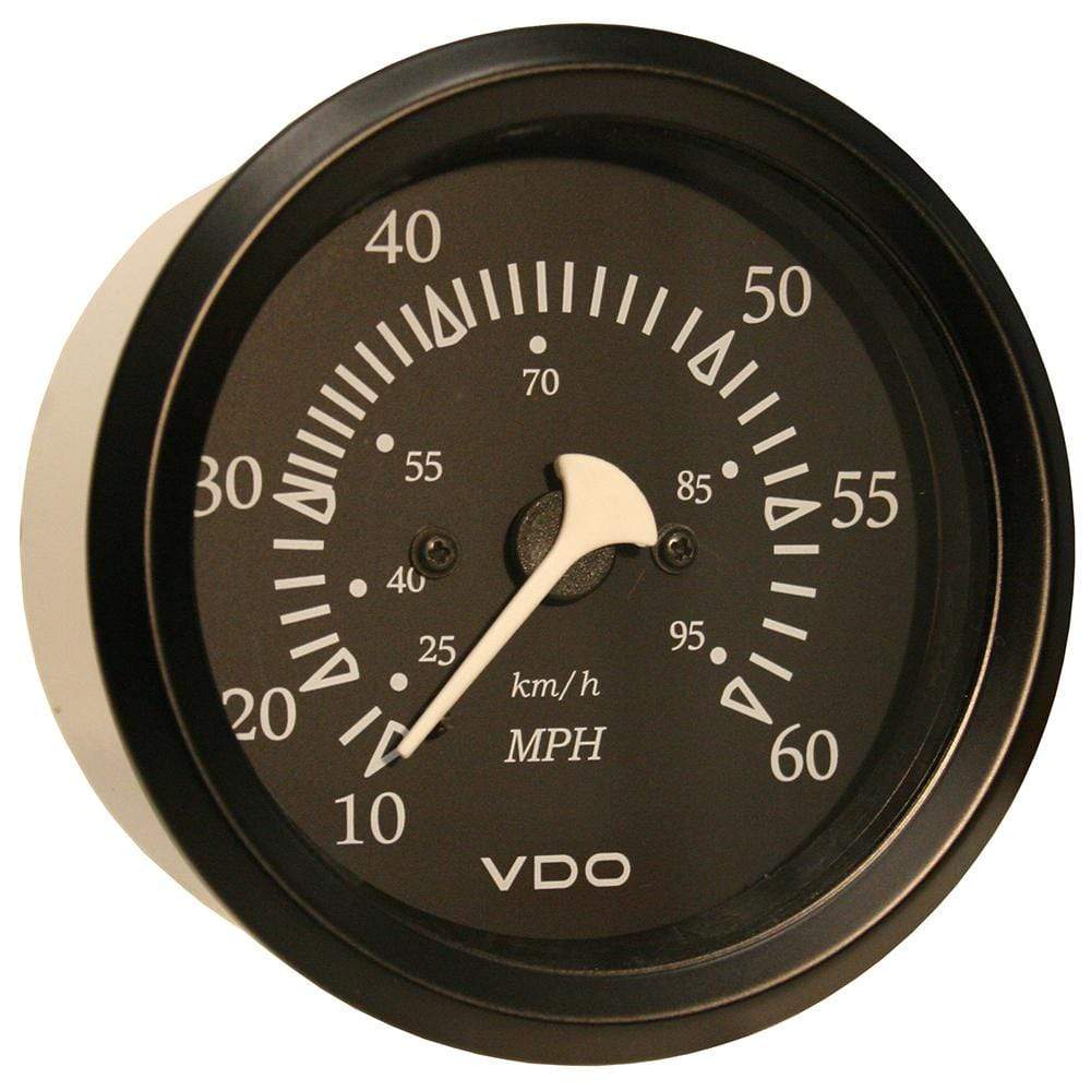 VDO Qualifies for Free Shipping VDO Allentare Black 60 MPH 3-3/8" 85mm Pitot Speedometer #260-11795