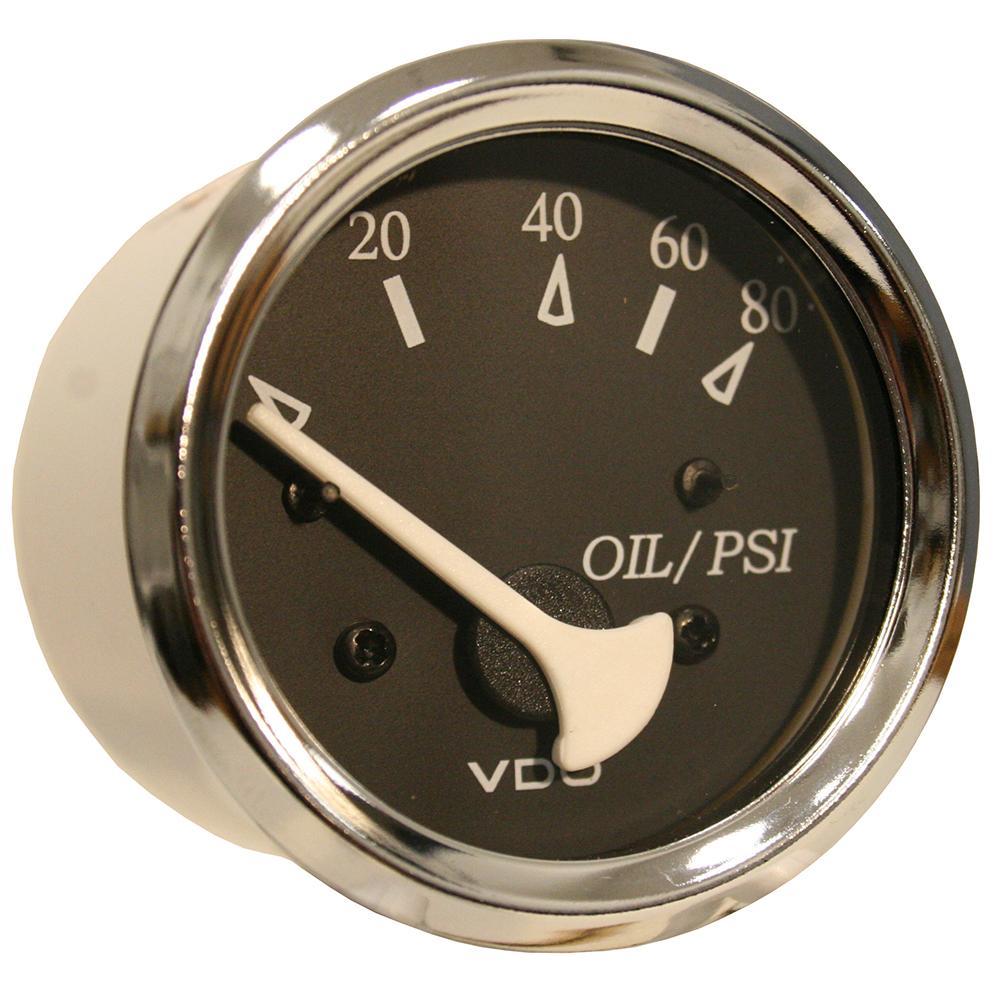 VDO Qualifies for Free Shipping VDO Allentare Black 80 PSI Oil Pressure Gauge #350-11272