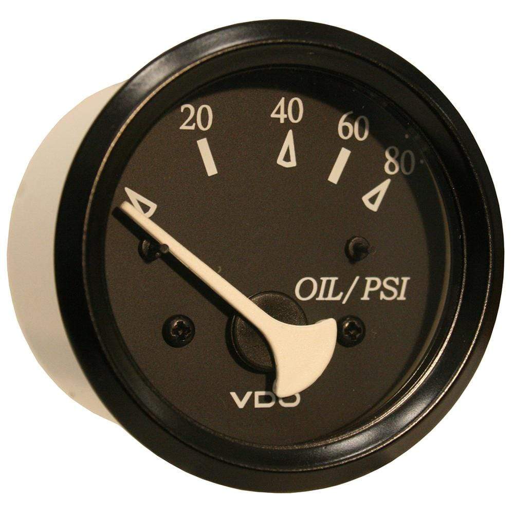 VDO Qualifies for Free Shipping VDO Allentare Black 80 PSI Oil Pressure Gauge #350-11800