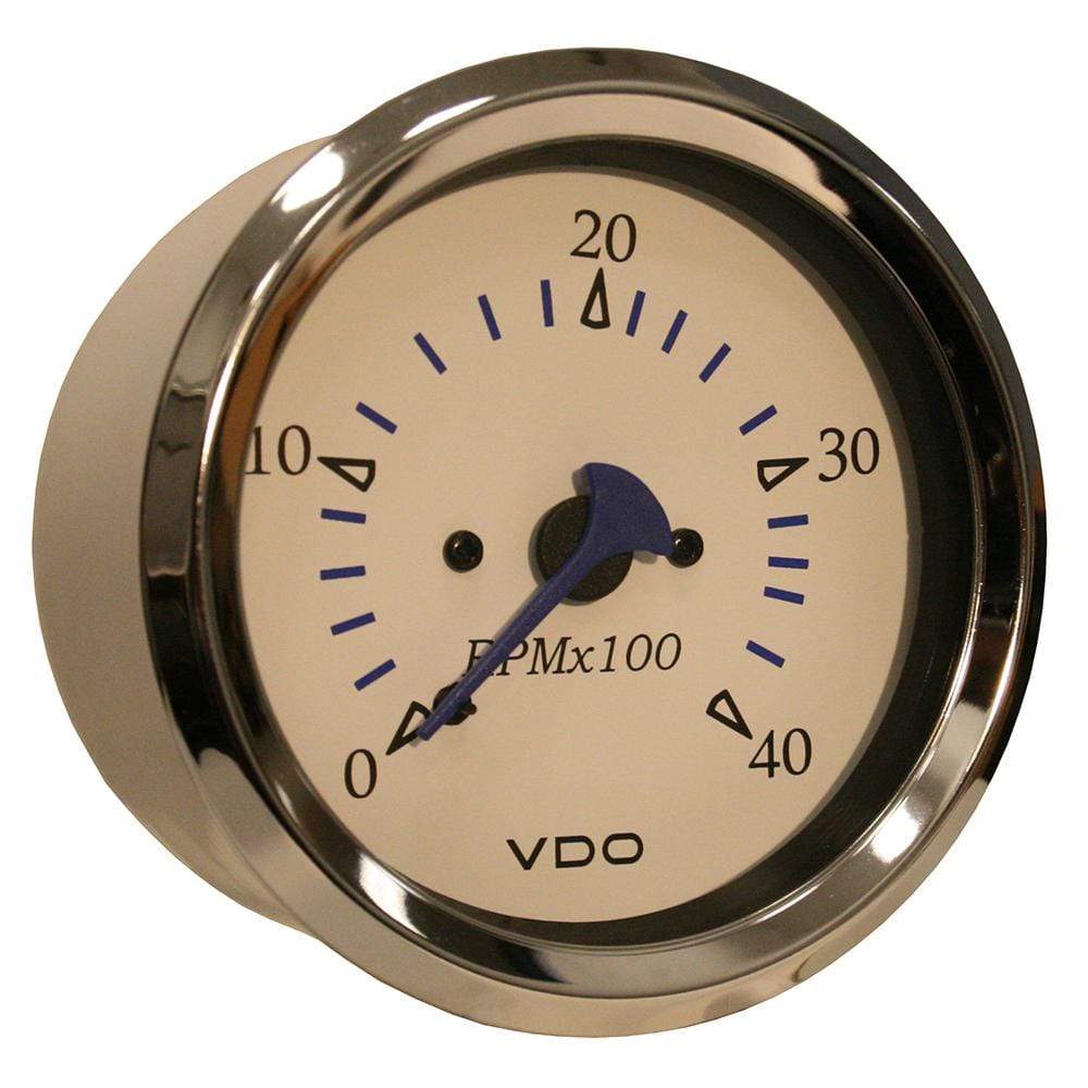 VDO Qualifies for Free Shipping VDO Allentare White 4000 RPM 3-3/8" 85mm Diesel Tachometer #333-10257