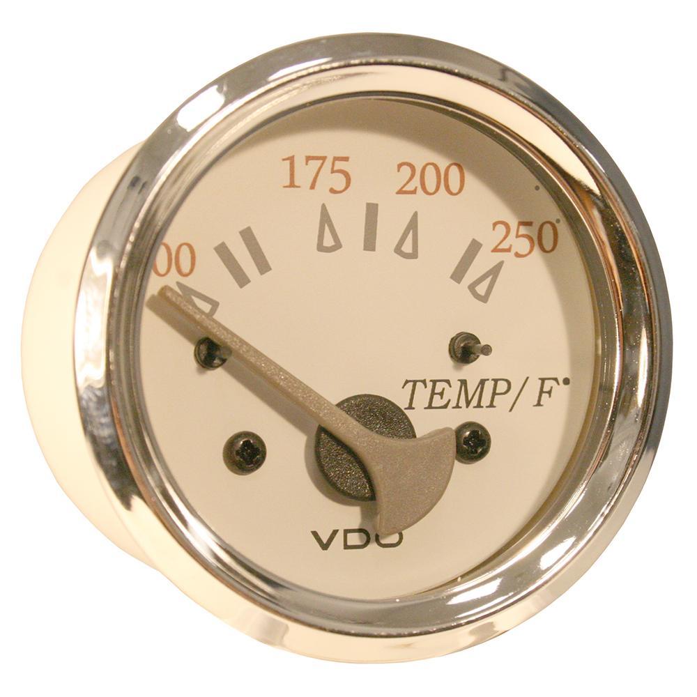 VDO Qualifies for Free Shipping VDO Allentare White/Grey 250 F Water Temperature Gauge Use #310-13297