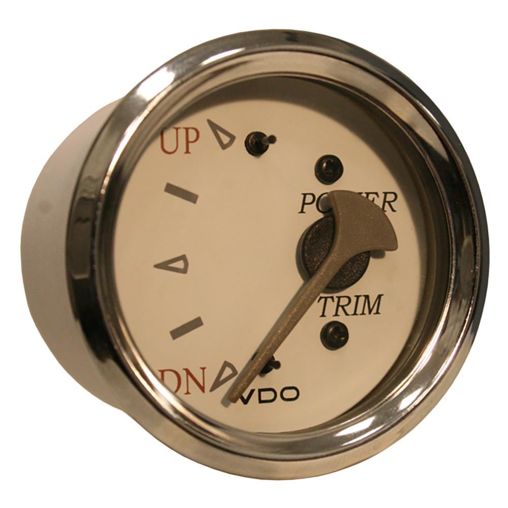 VDO Qualifies for Free Shipping VDO Allentare White/Grey Trim Gauge for Evinrude/ #382-13751