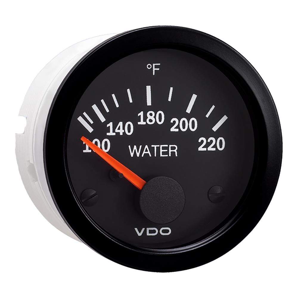 VDO Qualifies for Free Shipping VDO Vision Black 220 F Water Temperature Gauge Use with US #310-104