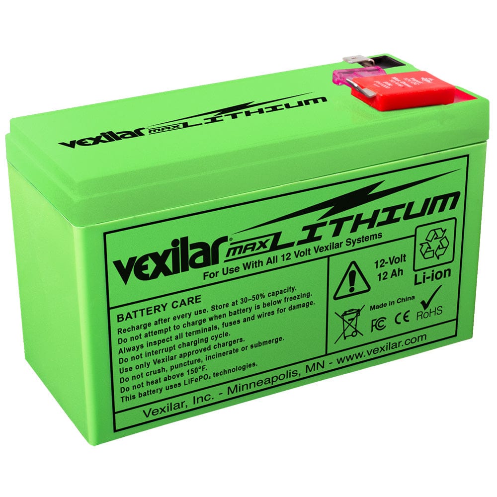 Vexilar Qualifies for Free Ground Shipping Vexilar 12v 12 Ah Max  Lithium Battery #V-200L