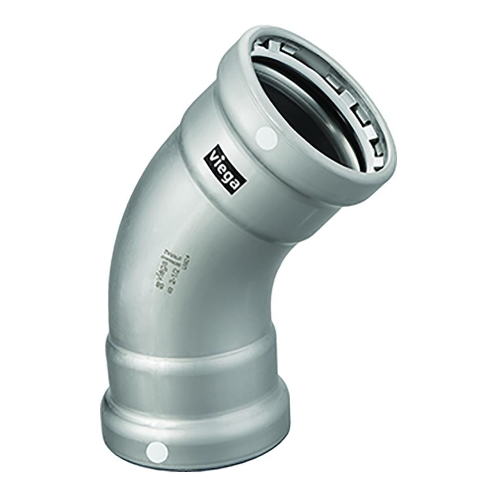 Viega MegaPress XL 2-1/2" 45-Degree Carbon Steel Elbow #26530