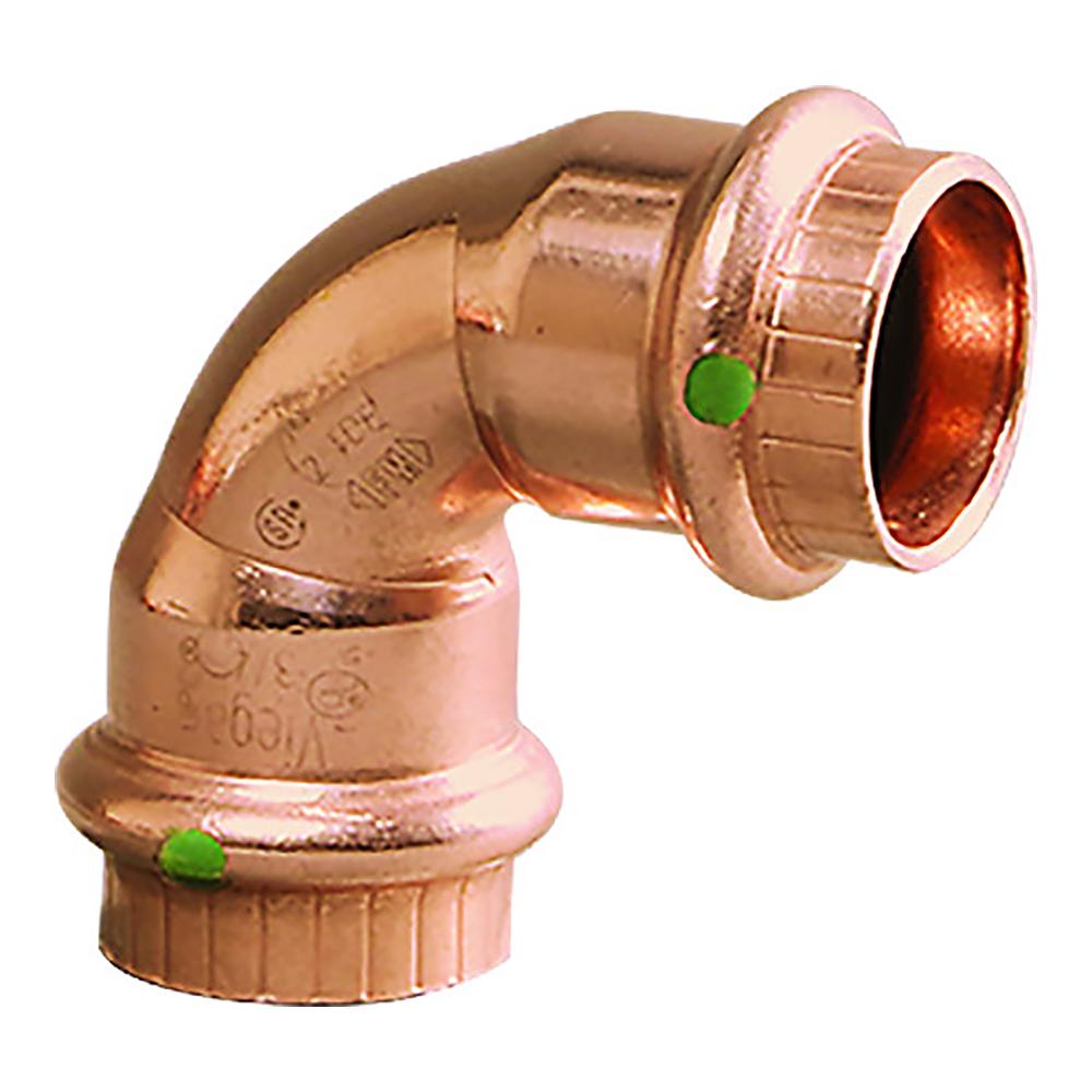 Viega ProPress 1-1/2" 90-Degree Copper Elbow Double #77037