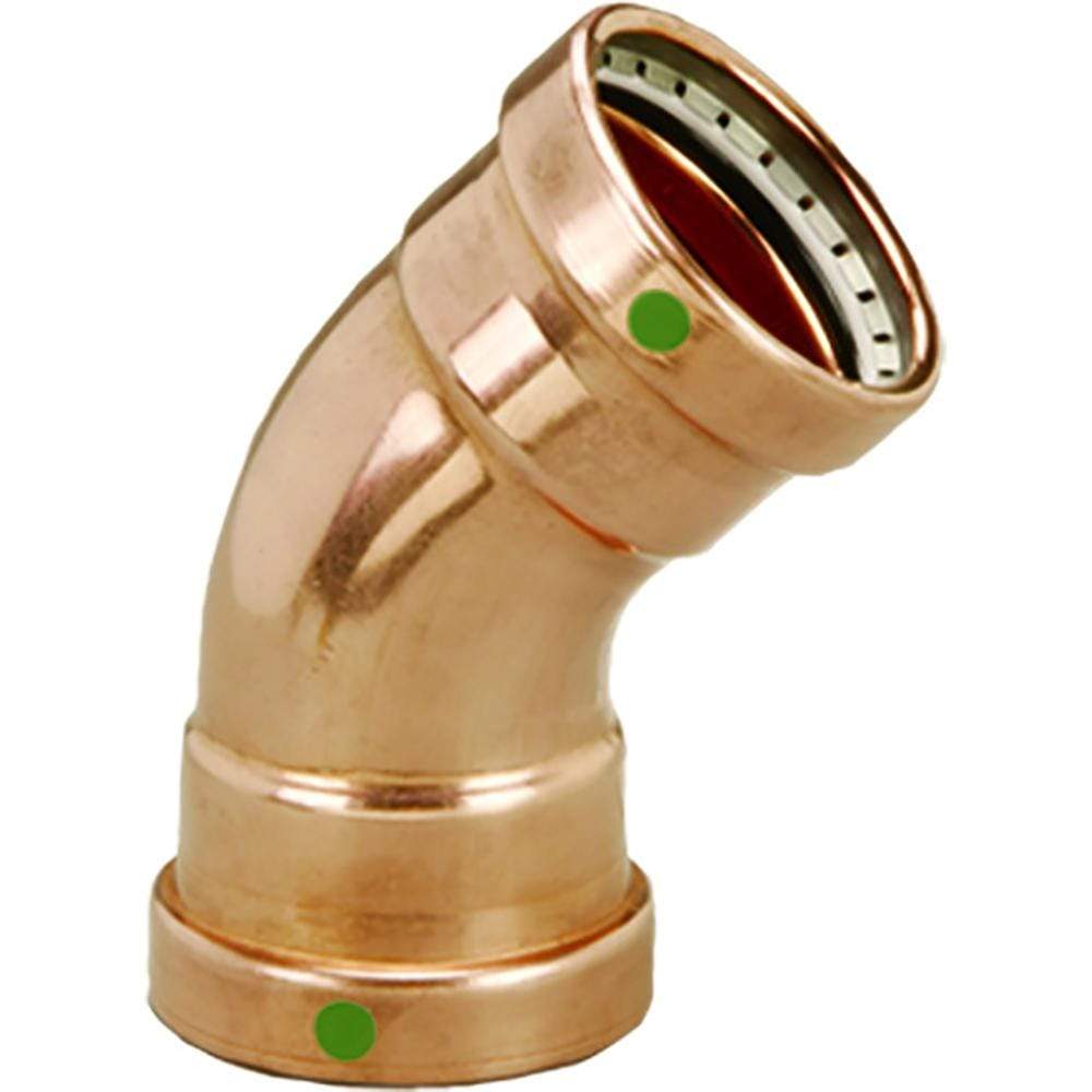 Viega ProPress XL 2-1/2" 45-Degree Copper Elbow Double #20653