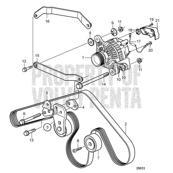 Volvo Penta Qualifies for Free Shipping Volvo Penta Alternator #3840183