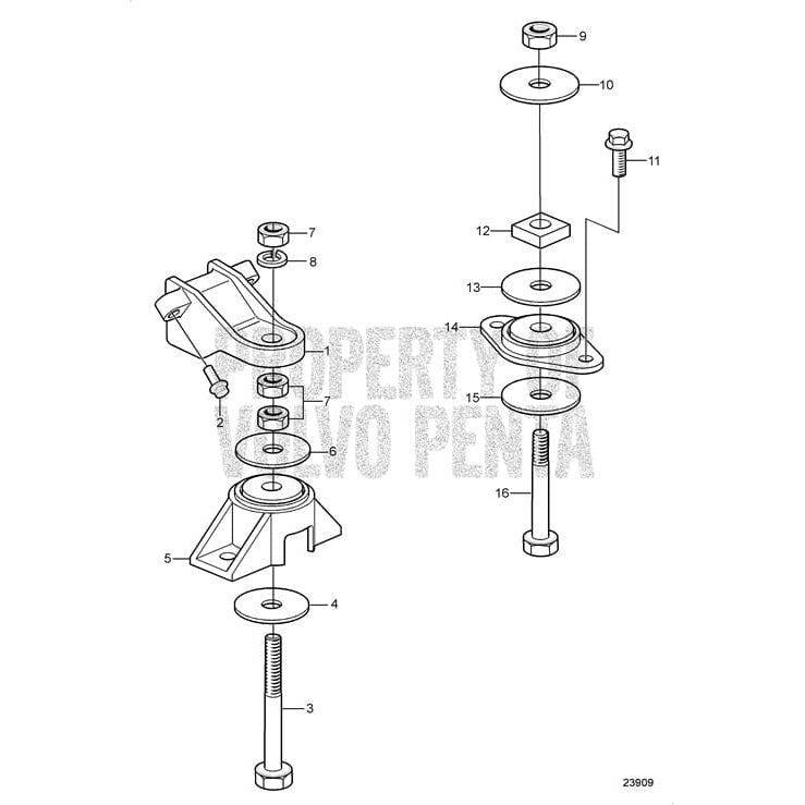 Volvo Penta Qualifies for Free Shipping Volvo Penta Bracket #3818718