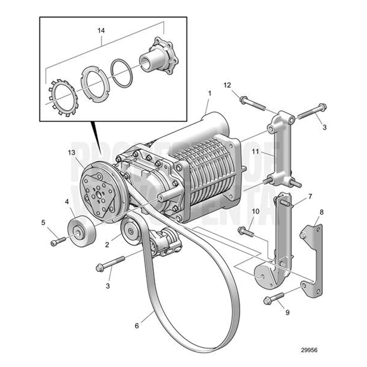 Volvo Penta Qualifies for Free Shipping Volvo Penta Diesel Belt Tensioner #22171036