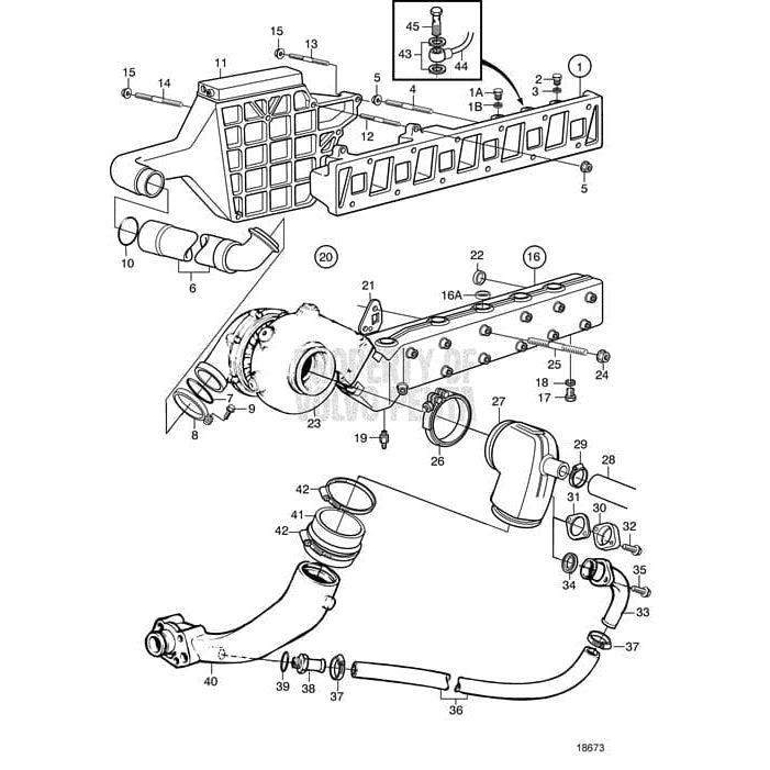 Volvo Penta Qualifies for Free Shipping Volvo Penta Diesel Exhaust Pipe #3581406