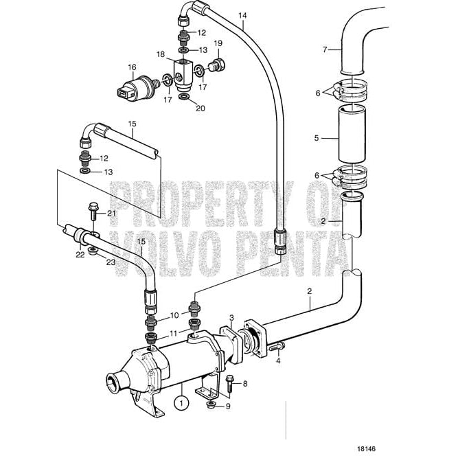 Volvo Penta Qualifies for Free Shipping Volvo Penta Diesel Oil Hose #3828375